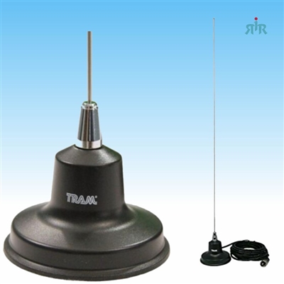 TRAM 1154 Mobile Antenna with Magnet Mount VHF 140-175 MHz  with Cable and Connector Assembled