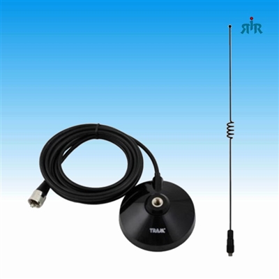 TRAM 1185 Mobile Antenna with Magnet Mount Dual Band VHF 144-148 MHz, UHF 435-450MHz and Cable Assembled