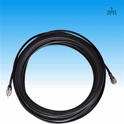 LMR-240 Coaxial Cable Low Loss 50 Ohms 25 ft with PL259 Connectors Assembled