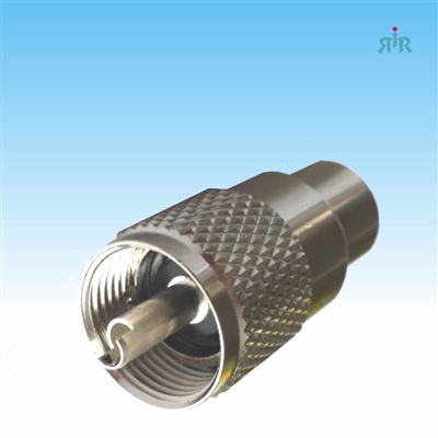 TRAM 140 UHF/ PL-259 Male Connector Nickel Plated for RG213, RG8, LMR400 Coax Cable