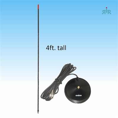 Antenna CB 26-29 MHz With 5 inch Magnet Mount, Cable, Assembled Connector. TRAM 4BHC