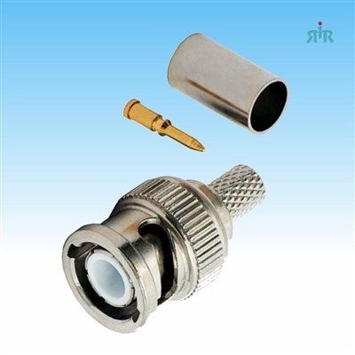 TRAM 5600 BNC Male Crimp Connector for RG-58/U type Cable