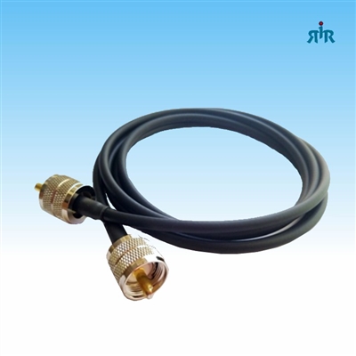 RG-58A/U Coax Cable Jumper with Foam Insulation by 3 to 100 ft. with UHF/ PL-259 Connectors