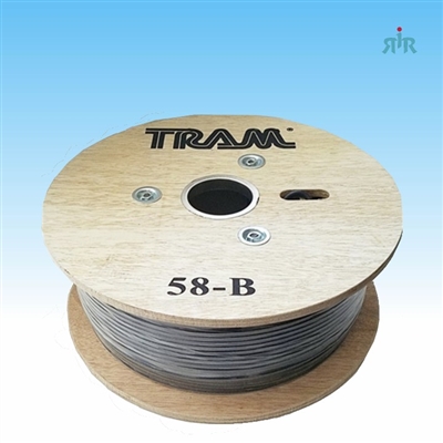 RG58A/U Coax Cable Low Loss With Stranded Bare Copper Center, 78% VOP. 500 ft. Wood Reel. RG58.