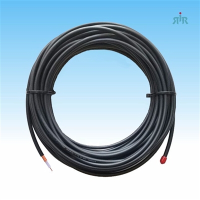 RG58A/U Coaxial Cable Low Loss with Stranded Tinned Copper Center Conductor, 66% VOP