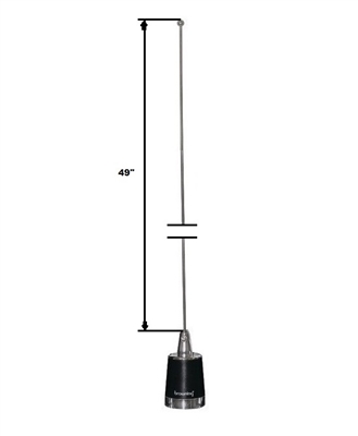 BROWNING BR-160 Mobile NMO Antenna VHF 144-174 MHz, 5/8 Wave, 3 dBm Gain, 200 Watts Rating