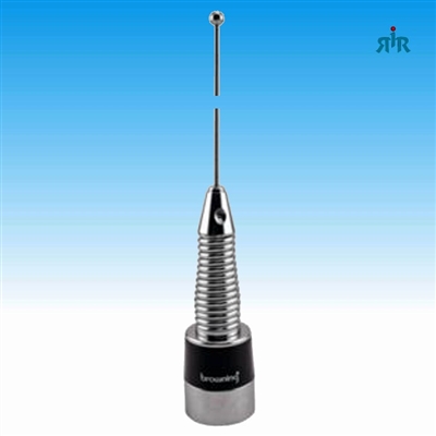 BROWNING BR-160S Mobile NMO Antenna with Spring VHF 144-174 MHz, 5/8 Wave, 3 dBm Gain, 200 Watts Rating