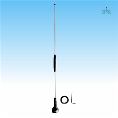 BR-180 & 1239 Amateur Dual-Band NMO 38 inch Antenna VHF 144-148 & UHF 430-450 MHz for Mobile Radios with Magnetic Mount 