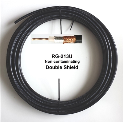 RG-213/U Type Double Shielded Coaxial Cable, 50 Ohms. Browning BR213DS.