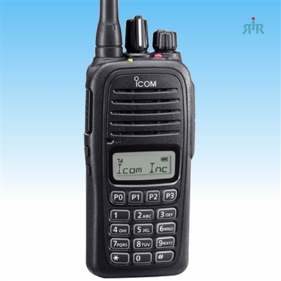 ICOM F1000T VHF, F2000T UHF 128 Channels Analog Waterproof Portable Radios with DTMF Keypad