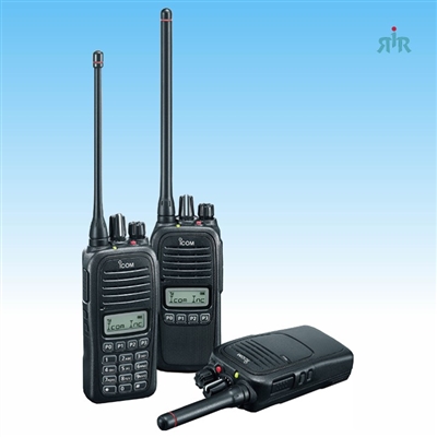 ICOM F1100D VHF, F2100D UHF IDAS Digital, Analog Portable Radios