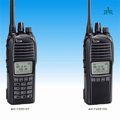ICOM F3261D VHF, F4261D UHF Analog, LTR, IDAS Digital Radio, 512 Channel, GPS