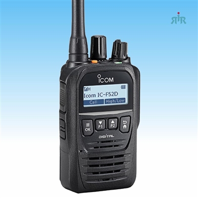 ICOM F52D, F62D Compact 512 Channels Digital Analog Portable Radio.
