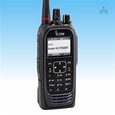 ICOM F7010T, F7020T P25 Portables with DTMF Keypad, Color Display and GPS.