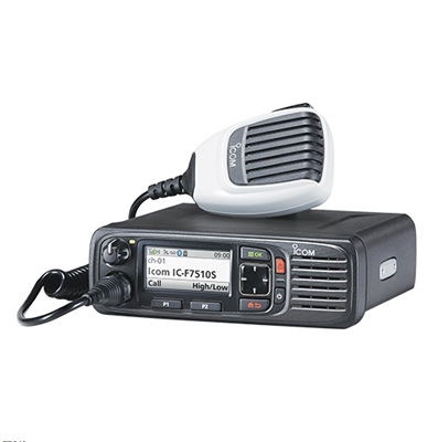 ICOM F7510 VHF, F7520 UHF,  P25 Mobile Radio with GPS, Bluetooth