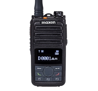 MAXON DMR/ Analog Portable Radio MDP-6124 VHF, MDP-6424 UHF 5/1 W, 2500 Channels