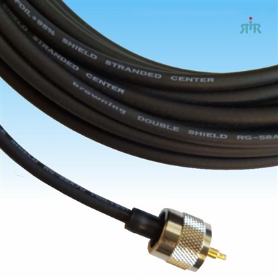 thumbnail interactive-video image 1 of Cobra Electronics 18ft RG-58 Coax CB Antenna Cable With Terminator Connector 1 of 5
