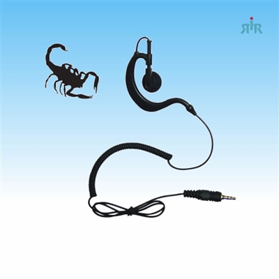 Klein Electronics SCORPION Listen-only Earpiece Earloop with Earbud Swivels for Left or Right Ear